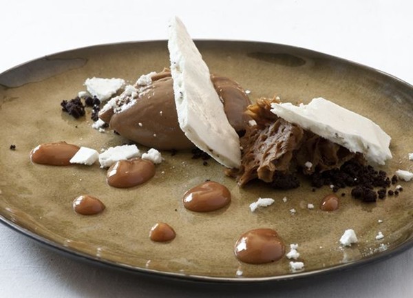 'Winter is coming' - chocolate, coffee and hazelnut dessert