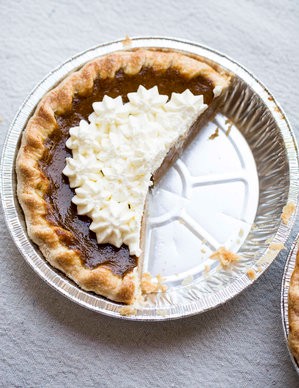 Winter luxury pumpkin pie