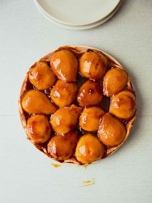 Winter: Pear, apple and miso tarte Tatin