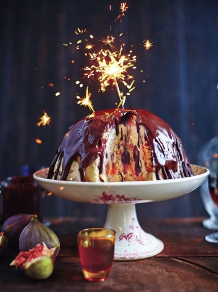 Winter pudding bombe