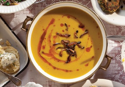 Winter squash and apple soup