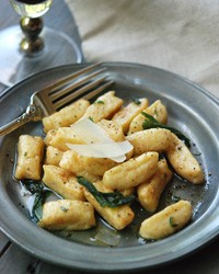 Winter squash gnocchi with brown butter and sage