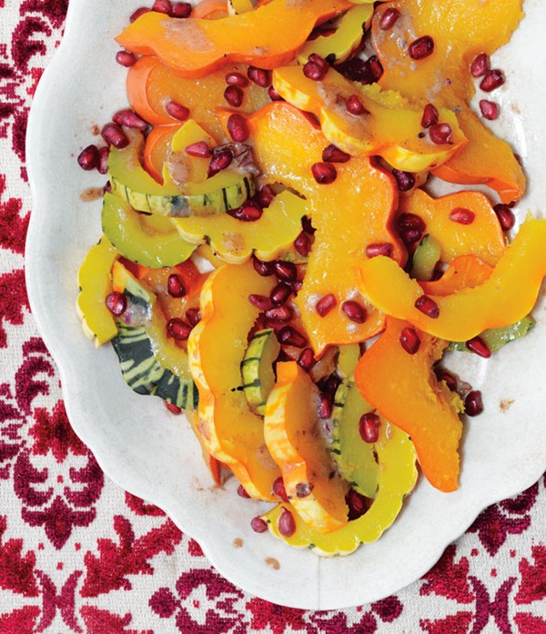 Winter squash with spiced butter