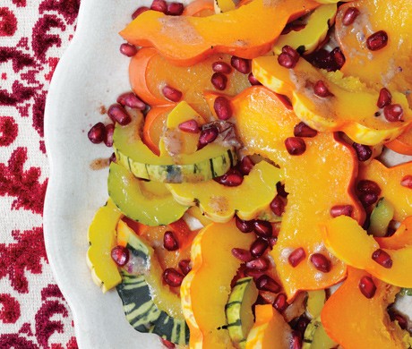 Winter squash with spiced butter