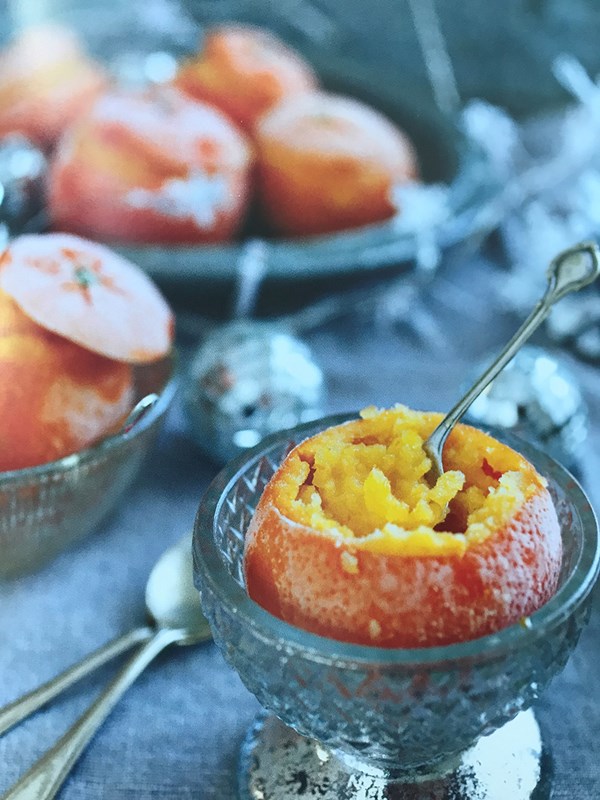 Winter tangerine sorbet