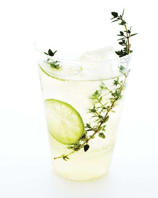 Winter thyme & Key lime cocktail