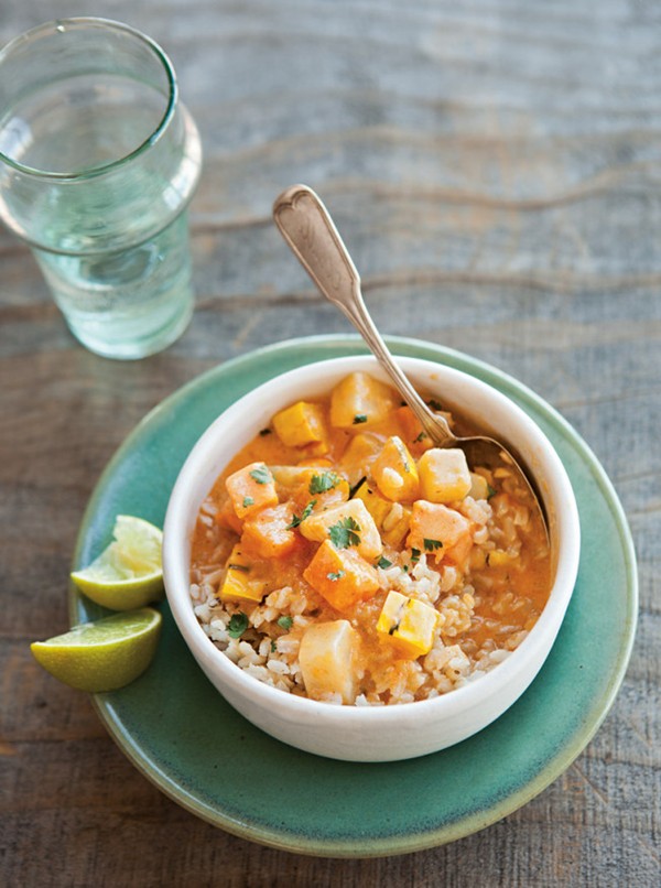 Winter vegetable coconut curry