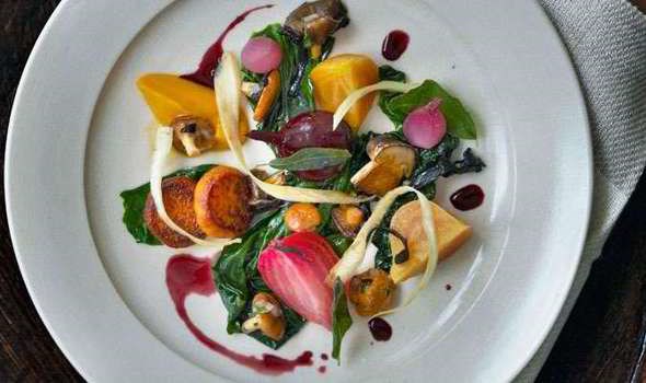 Winter vegetable salad