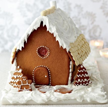 Winter woodland cottage