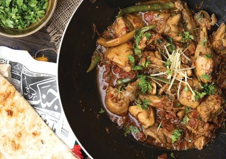 Wok chicken gravy (Chicken karhai)