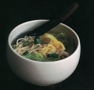 Wonton soup with noodles