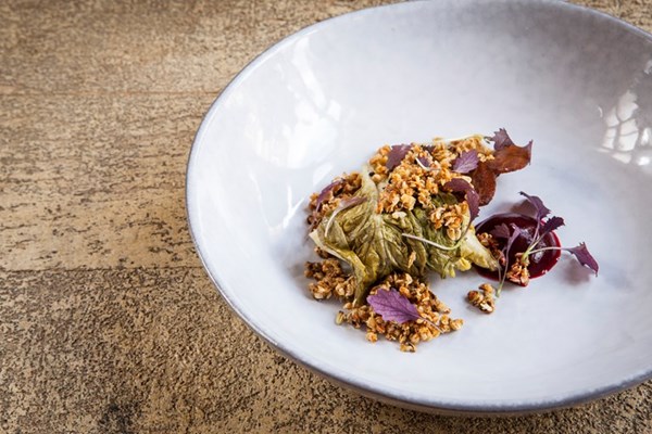 Wood Pigeon With Baby Gem Mooli Port And Granola Recipe Eat Your Books