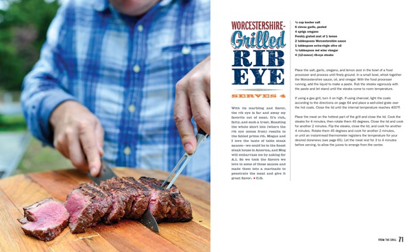 Worcestershire-grilled rib eye