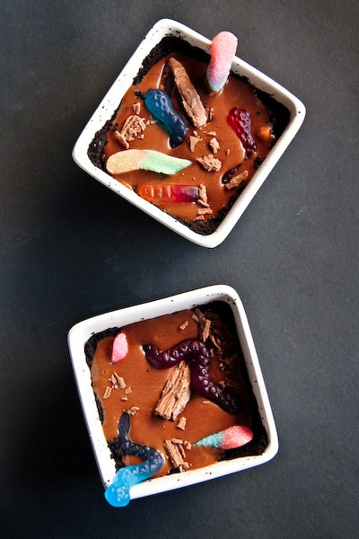 Worms in the mud pies