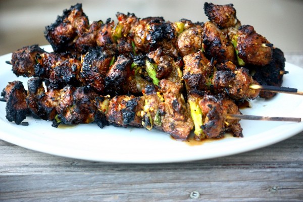 Xinjiang lamb skewers