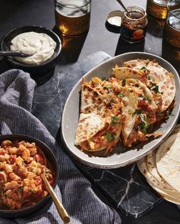 XO shrimp and cheese toasty tacos