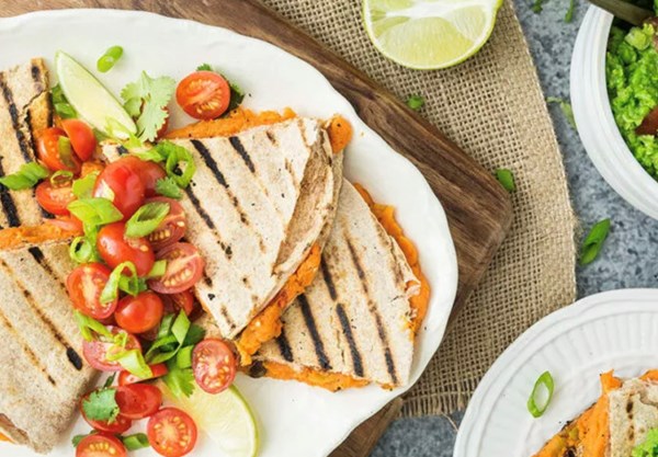 Yam quesadillas 