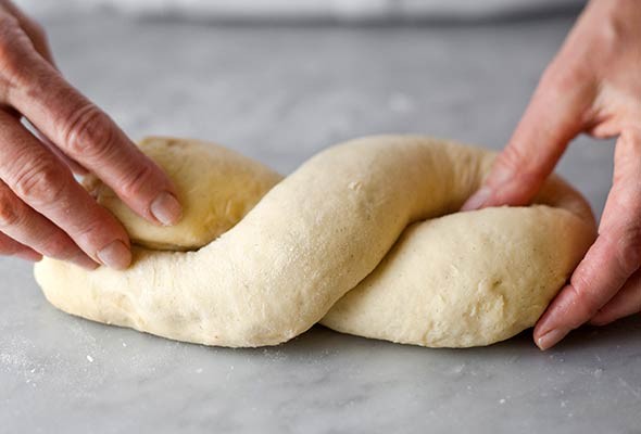 Yeasted sour cream dough