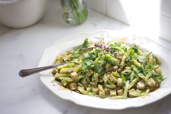 Yellow bean salad