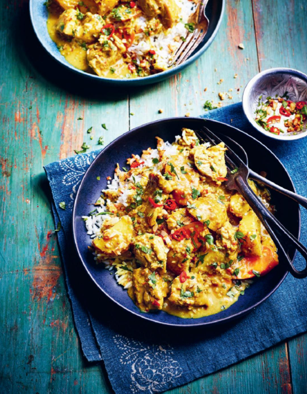 Yellow chicken curry
