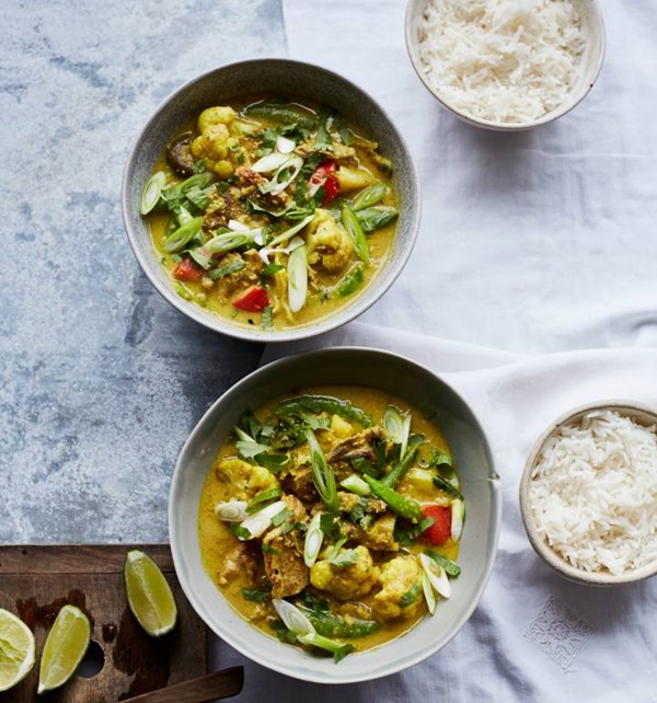 Yellow duck curry