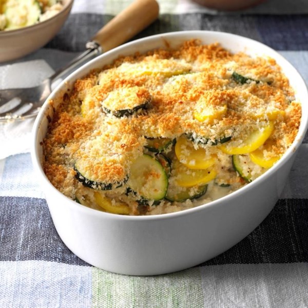 Yellow squash & zucchini gratin