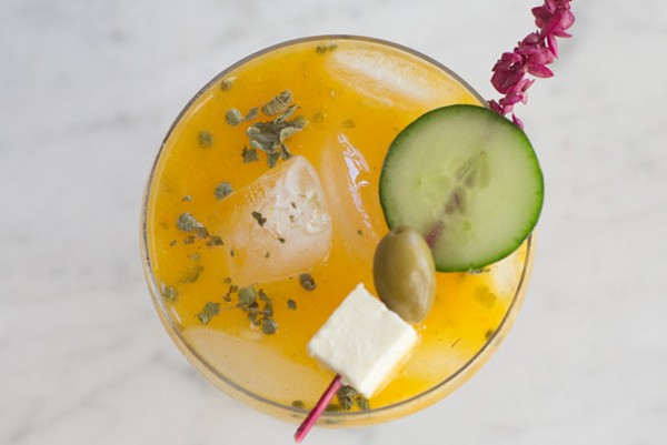 Yellow tomato Bloody Mary