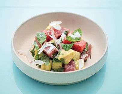 Yellowfin tuna & watermelon salad