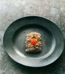 Yellowtail kingfish served traditionally