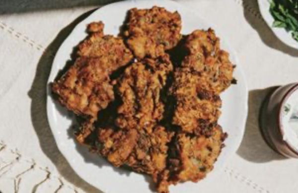 Yiayia Evangelia's tomato fritters (Tomatokeftedes) from Santorini