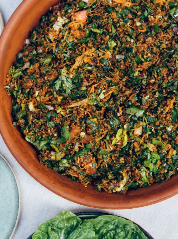 Yiayia Feyrouz's Levantine tabbouleh from Tokaçli (Turkey)