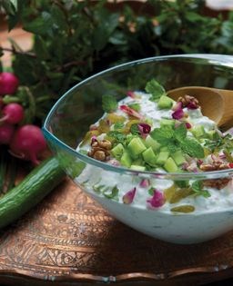 Yogurt + cucumber salad (Mast-o khiar)
