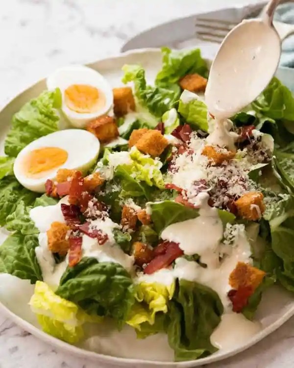 Yogurt Caesar salad dressing