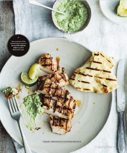 Yogurt-marinated chicken breasts