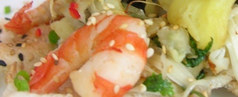Young jackfruit salad (Nộm mit non)