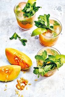 Your favorite melon and mint mojitos