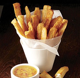 Yuca fries with garlic mojo