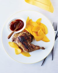 Yucatàn chicken with orange-guajillo glaze