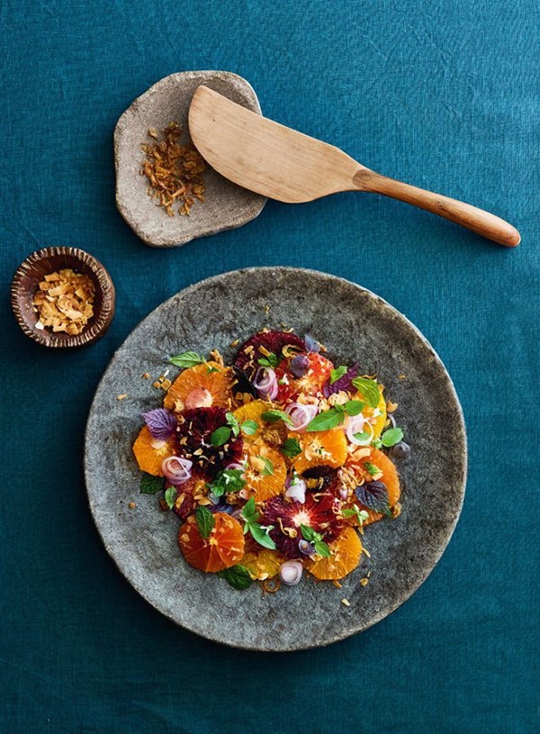 Yum som-o citrus salad