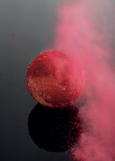 Yuzu and raspberry bomb