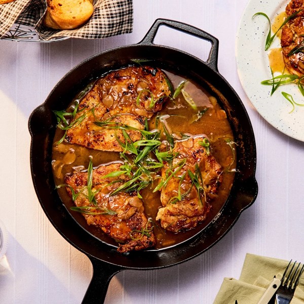 Yuzu chicken piccata 