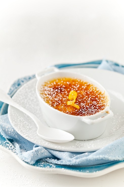 Yuzu creme brulees