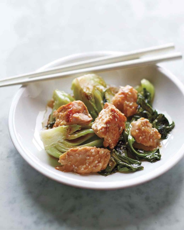 Yuzu-glazed salmon
