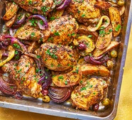 Za'atar & lemon chicken traybake