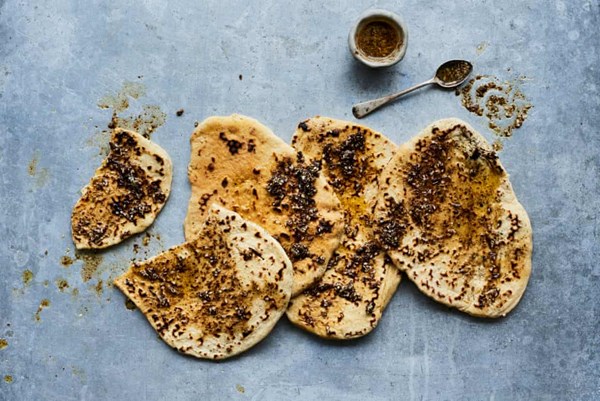 Za'atar and garlic butter flatbreads