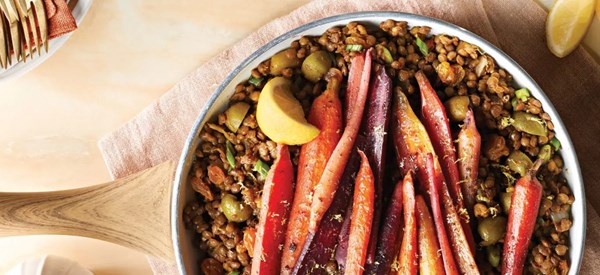 Za’atar carrots and lentils [salt-free za'atar seasoning]