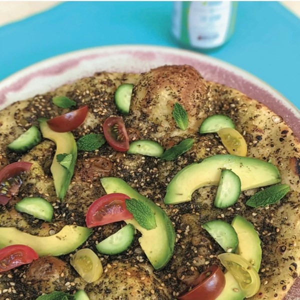 Za'atar man'oushe