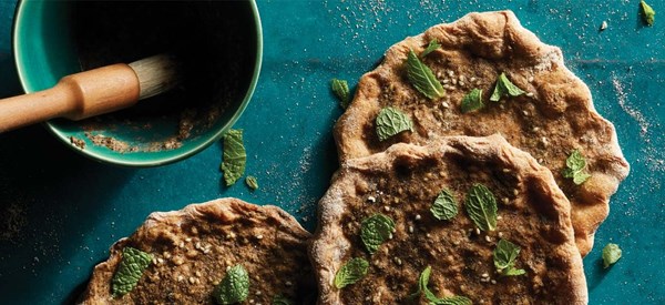 Za’atar-spiced flatbreads (Manakeesh)