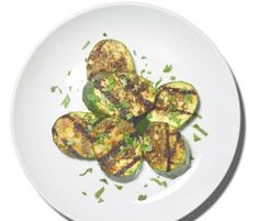 Za'atar spiced grilled zucchini