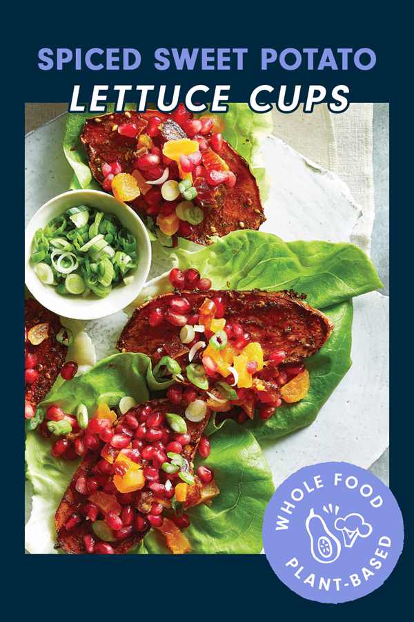 Za’atar spiced sweet potato wraps
